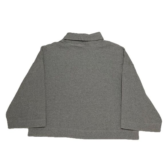 The North Face XL Pullover Gray 3/4 Sleeve Funnel Turtle Neck Top Womens - Picture 2 of 9